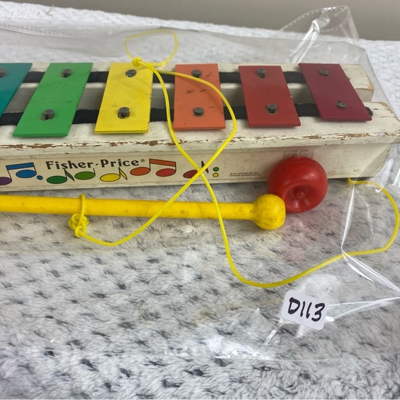 Fisher-Price Vintage Pull Along Rainbow Musical Xylophone‎ for Kids - Picture 5 of 5